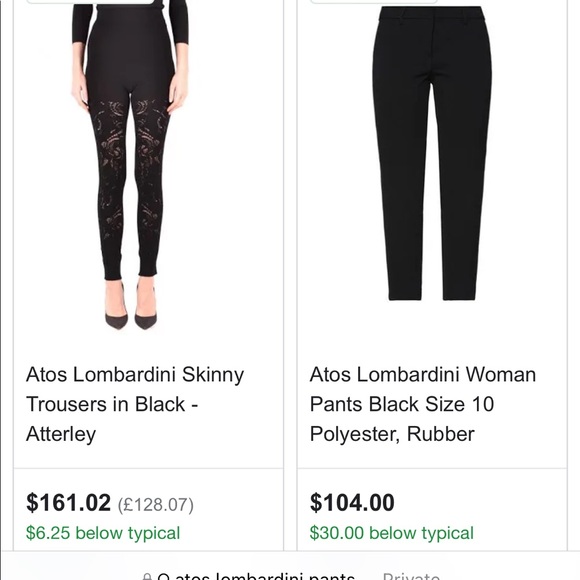 Atos Lombardini pants size 40 - Picture 3 of 3